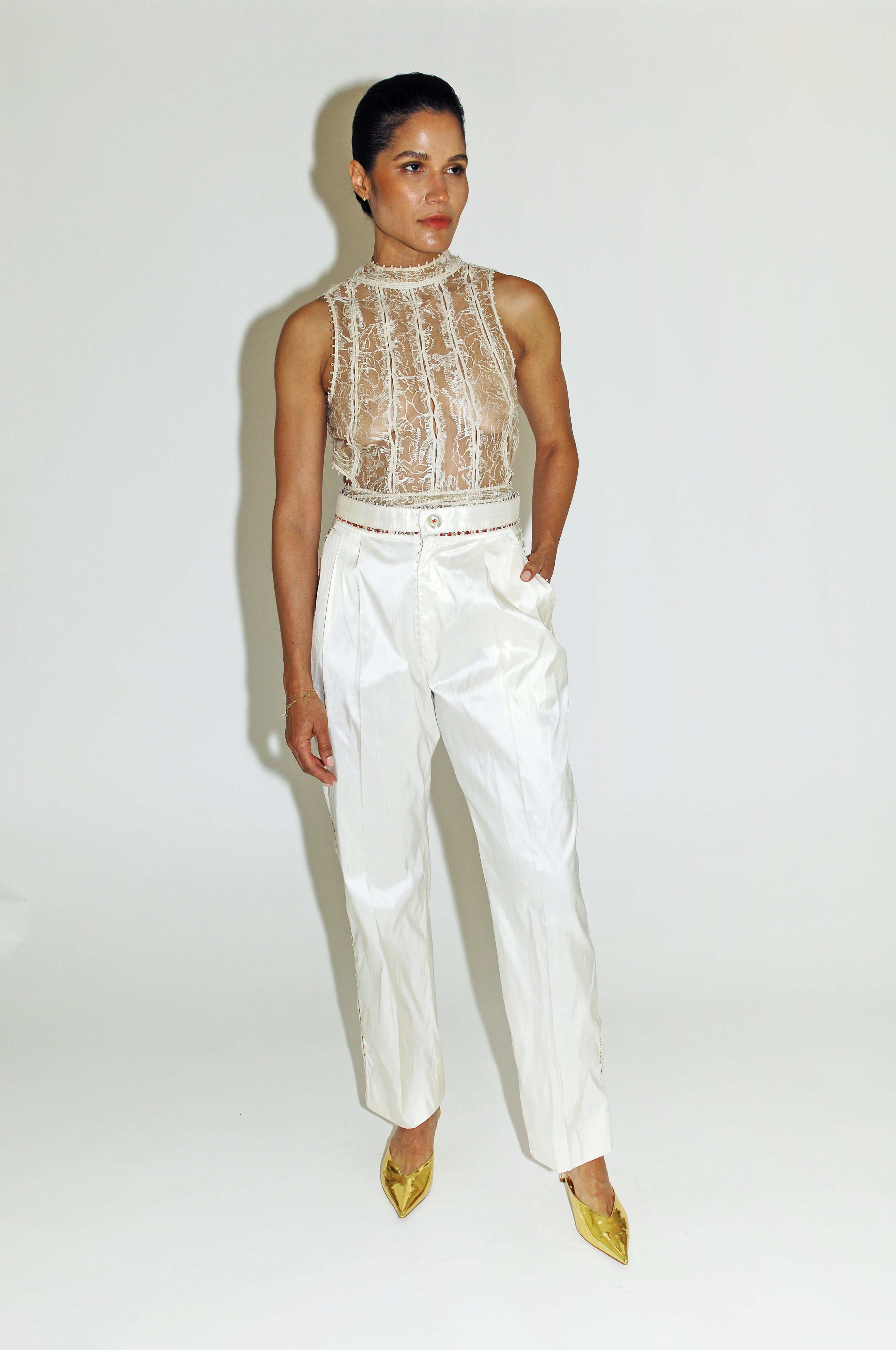 Alexandre Pants in Ivory