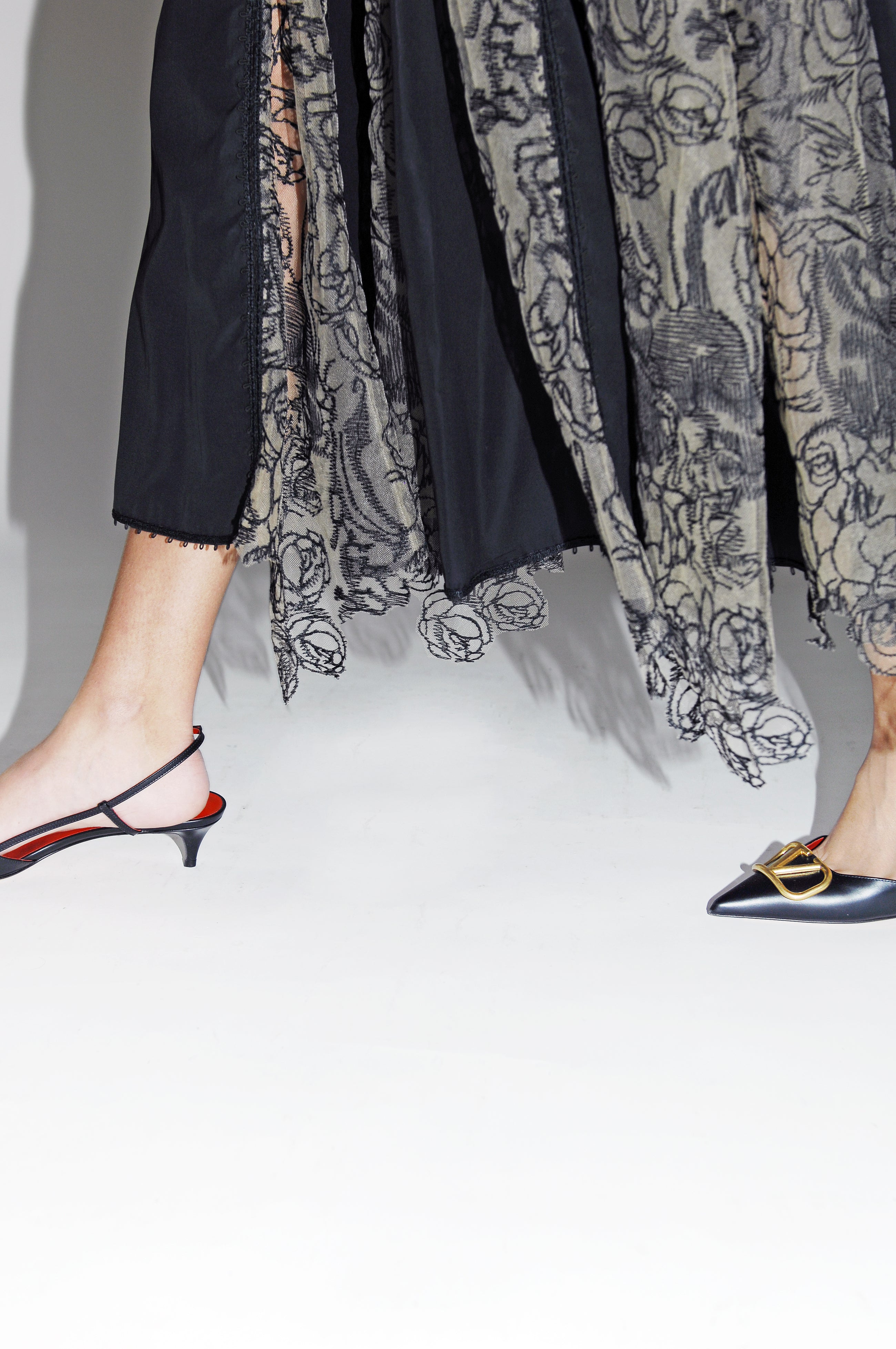 Twilight Reverie Lace Skirt in Black