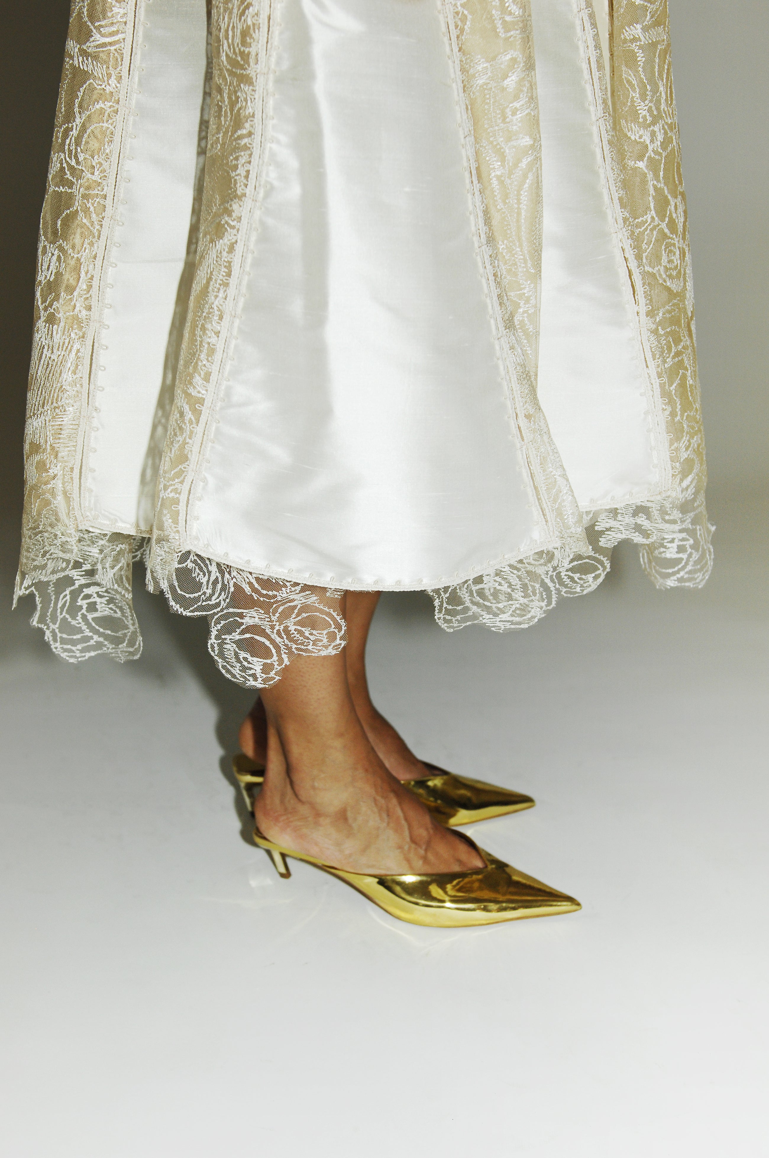 Twilight Reverie Lace Skirt in Ivory