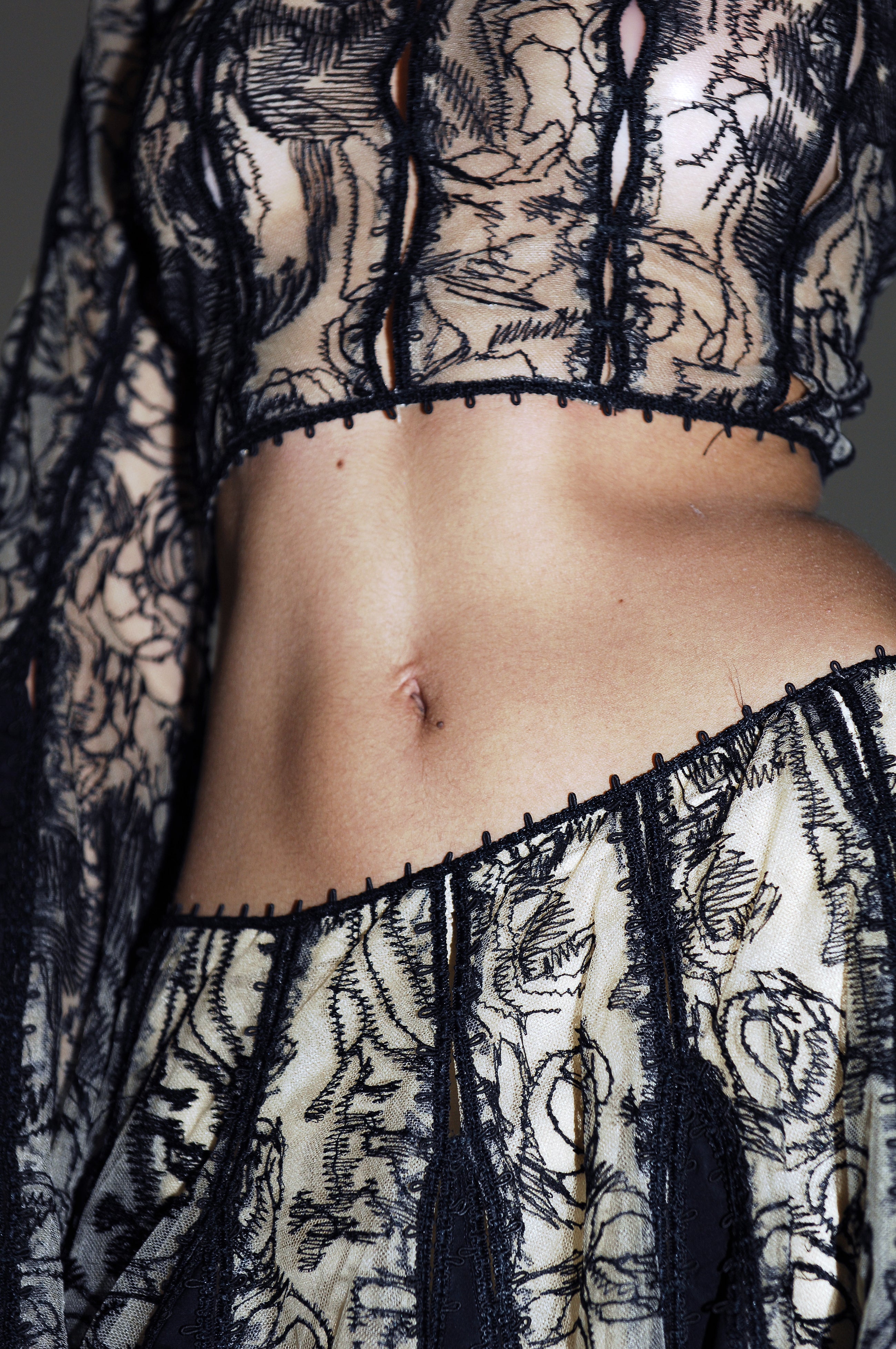 Twilight Reverie Lace Top in Black