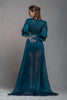 Mystic Waters Floor Length Wrap Dress