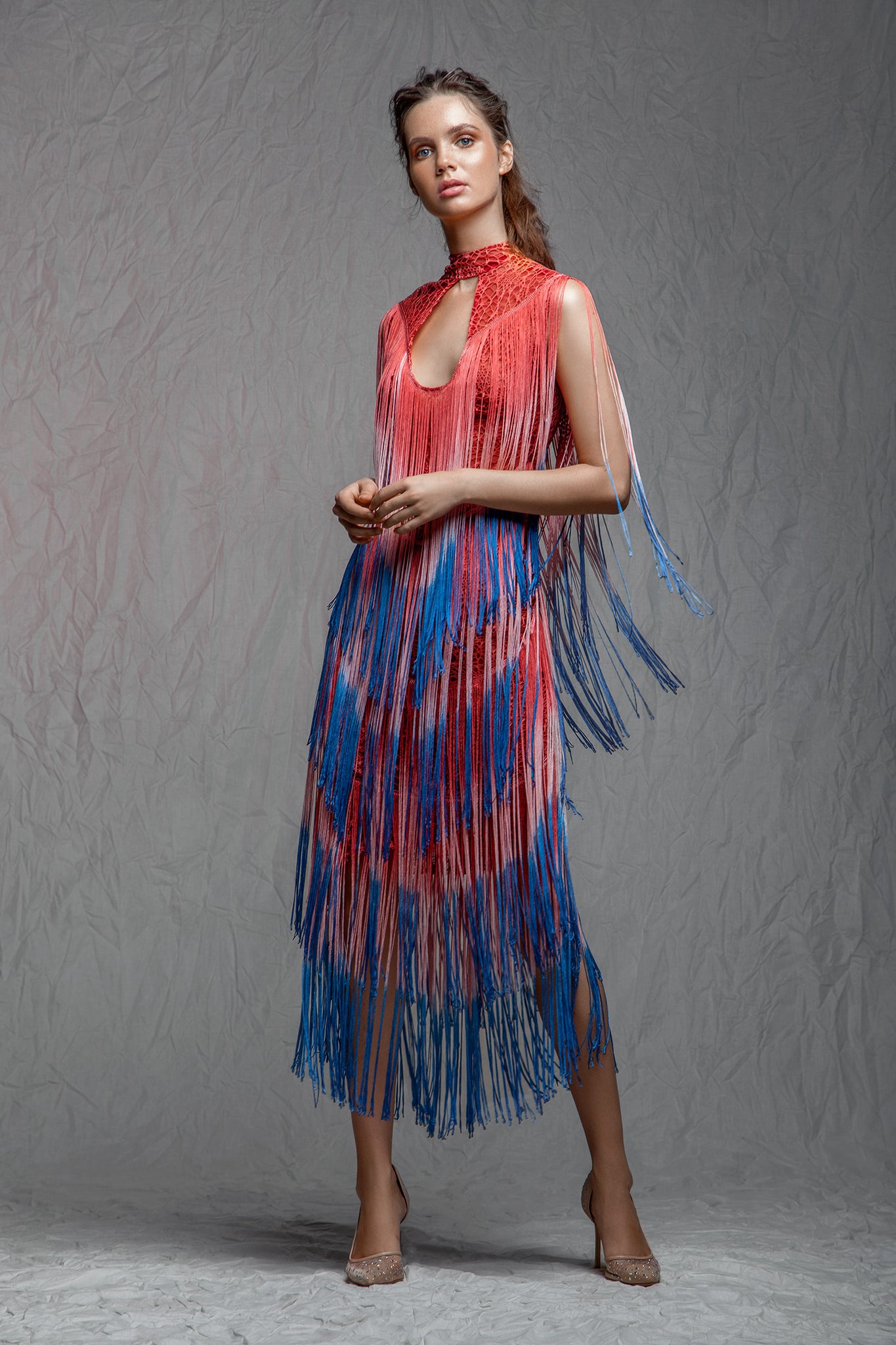 Celestial Flames Fringe Dress