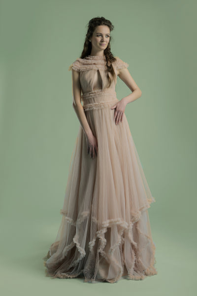 Pleated Powder Pink Dress