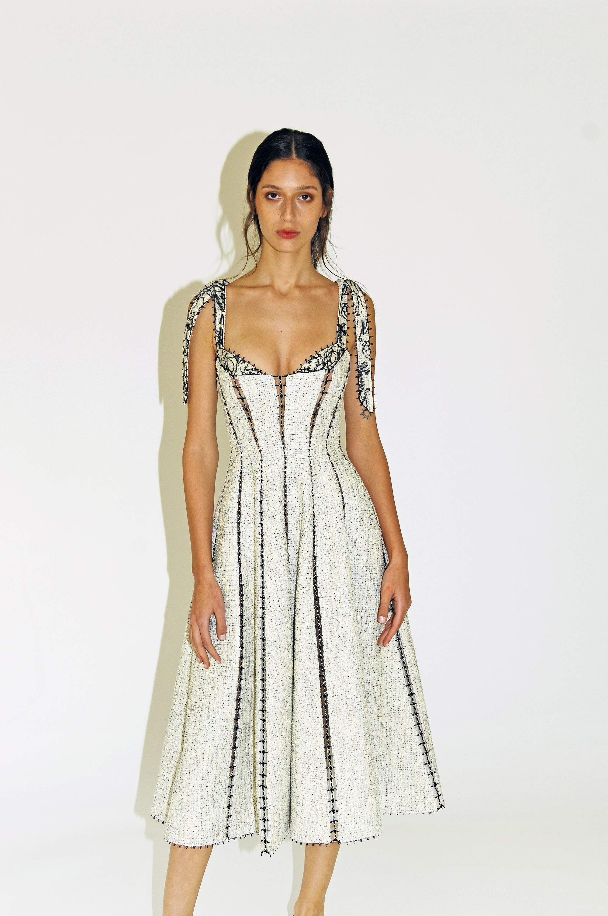 Anna Dress in Ivory