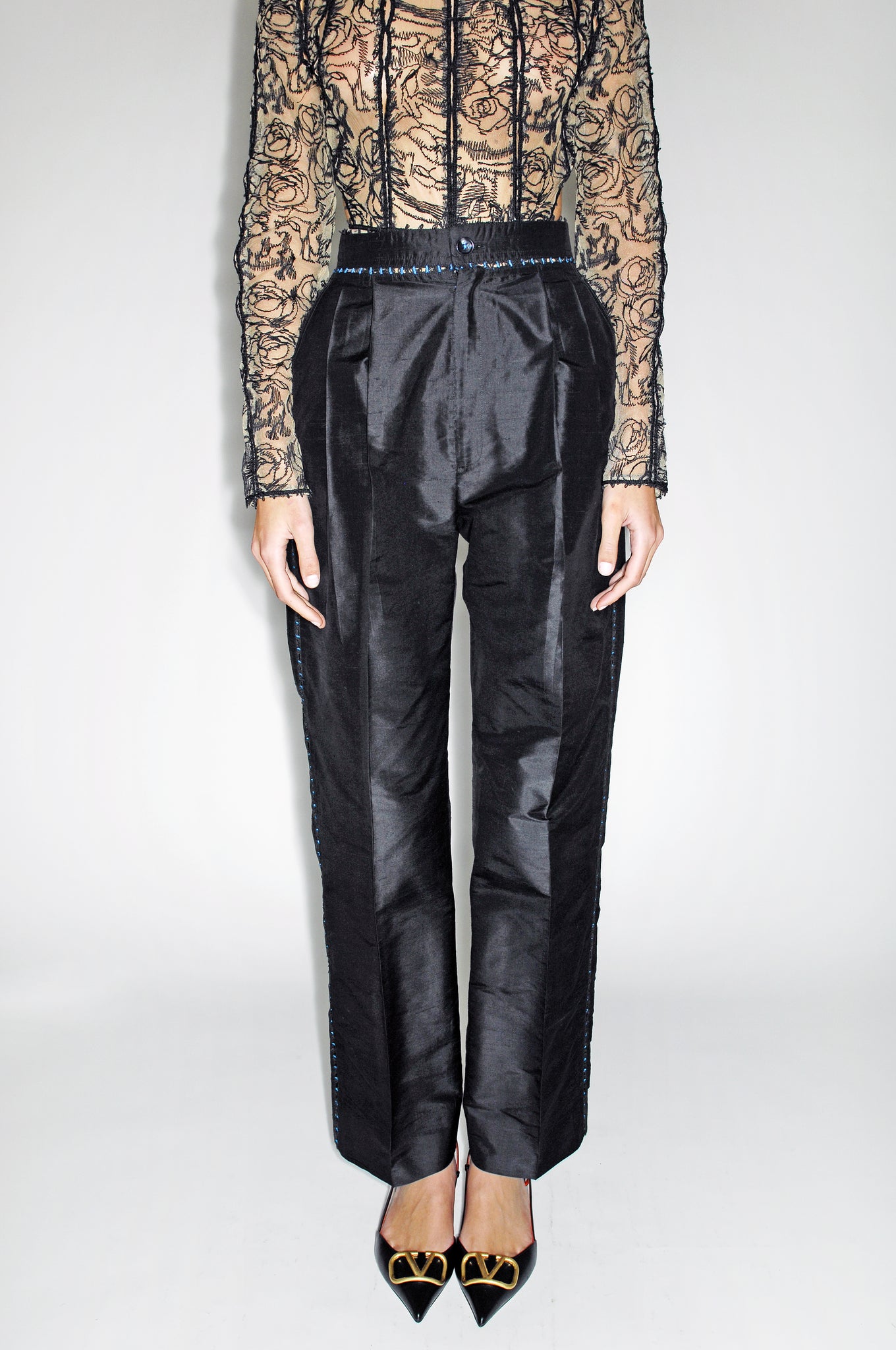 black pants