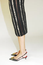 Nocturnal Elegance Pencil Dress in Black