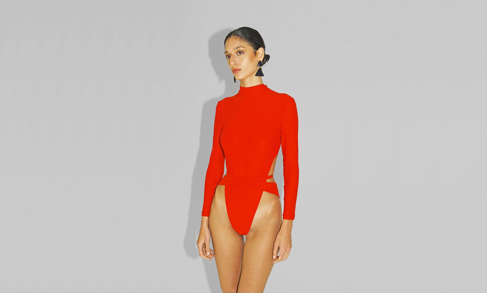 Tidal serenade bikini in red