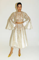 Twilight Reverie Lace Skirt in Ivory