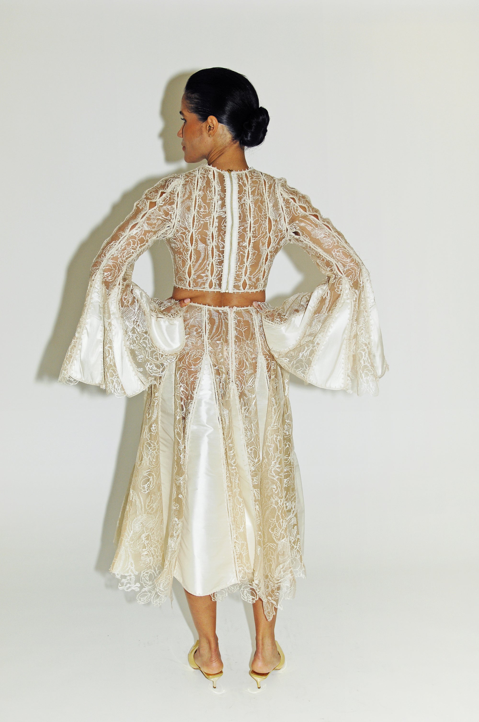 Twilight Reverie Lace Skirt in Ivory