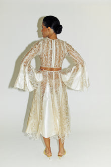 Twilight Reverie Lace Skirt in Ivory