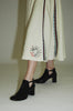 handwoven in india off-the-shoulder V-neckline wedding silk dress