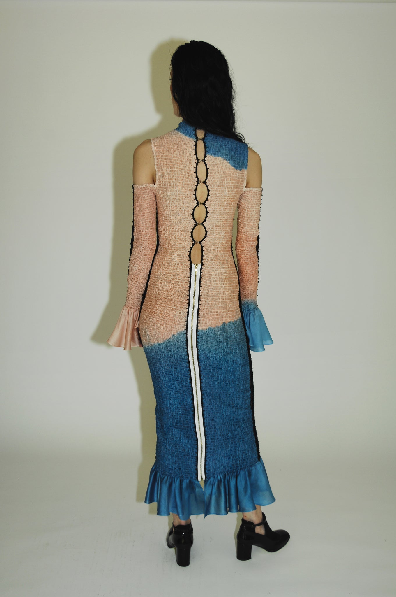 No Fucks Given, Hand-dyed multi-color maxi dress