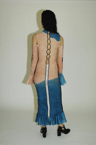 No Fucks Given, Hand-dyed multi-color maxi dress