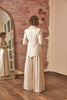RoubaG Women's Fit Blazer and Wide Pants - Luxurious Silk Fabric, Elegant Evening Wear, Customizable Options